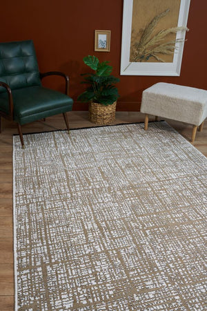 Apex Gloria 4011 White Decorative Carpet