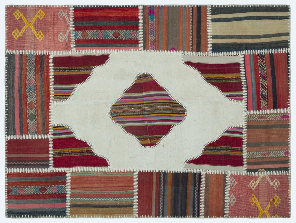 Apex Kilim Patchwork Unique Naturel 25166 133 x 177 cm