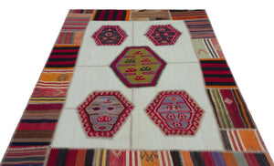 Apex Kilim Patchwork Unique Naturel 25305 158 x 233 cm