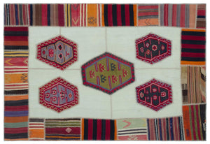 Apex Kilim Patchwork Unique Naturel 25305 158 x 233 cm