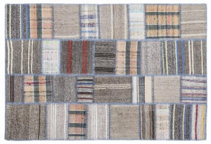 Apex Kilim Patchwork Unique Striped 1309 160 x 230 cm