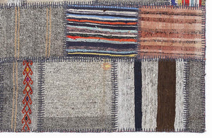 Apex Kilim Patchwork Unique Striped 1353 160 x 230 cm