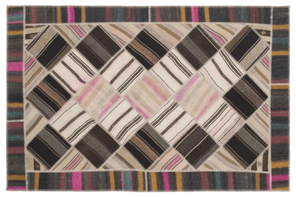 Apex Kilim Patchwork Unique Striped 1487 170 x 256 cm