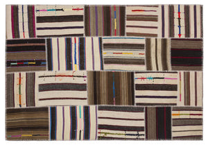Apex Kilim Patchwork Unique Striped 2210 160 x 230 cm
