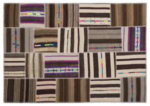 Apex Kilim Patchwork Unique Striped 2224 160 x 230 cm