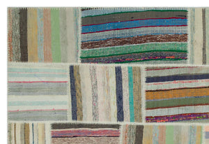 Apex Kilim Patchwork Unique Striped 22399 190 x 280 cm