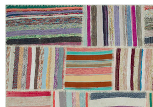 Apex Kilim Patchwork Unique Striped 22400 190 x 275 cm
