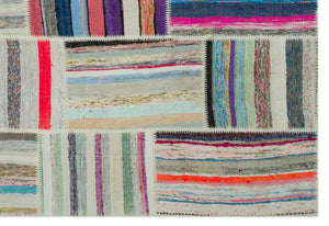 Apex Kilim Patchwork Unique Striped 22401 190 x 278 cm