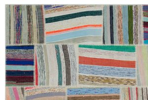 Apex Kilim Patchwork Unique Striped 22403 186 x 278 cm