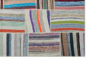 Apex Kilim Patchwork Unique Striped 22403 186 x 278 cm