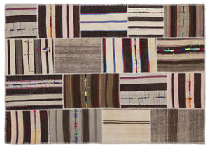 Apex Kilim Patchwork Unique Striped 2242 160 x 230 cm