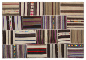 Apex Kilim Patchwork Unique Striped 2243 160 x 230 cm
