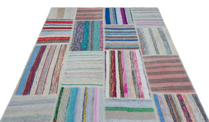 Apex Kilim Patchwork Unique Striped 22498 160 x 230 cm