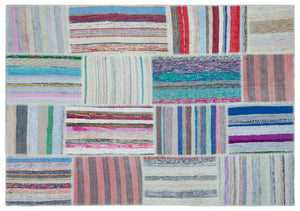Apex Kilim Patchwork Unique Striped 22498 160 x 230 cm