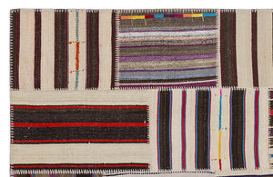 Apex Kilim Patchwork Unique Striped 2251 160 x 230 cm