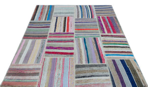 Apex Kilim Patchwork Unique Striped 22524 160 x 230 cm