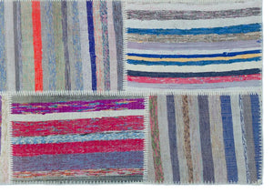Apex Kilim Patchwork Unique Striped 22524 160 x 230 cm
