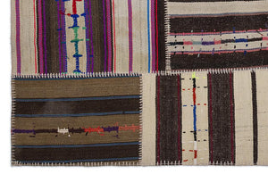 Apex Kilim Patchwork Unique Striped 2253 160 x 230 cm