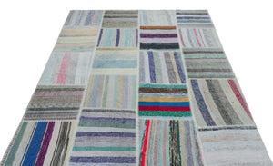 Apex Kilim Patchwork Unique Striped 22536 160 x 230 cm