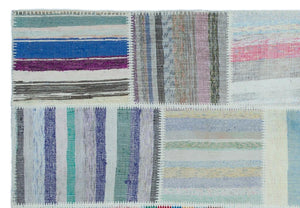 Apex Kilim Patchwork Unique Striped 22536 160 x 230 cm