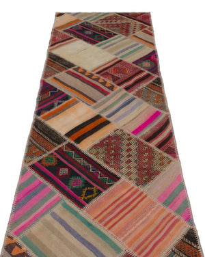 Apex Kilim Patchwork Unique Striped 22548 85 x 316 cm