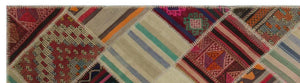 Apex Kilim Patchwork Unique Striped 22548 85 x 316 cm