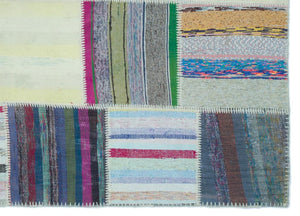 Apex Kilim Patchwork Unique Striped 25238 158 x 220 cm