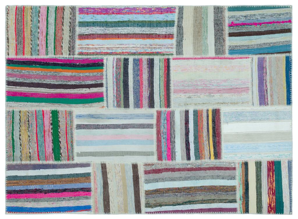 Apex Kilim Patchwork Unique Striped 25240 160 x 220 cm