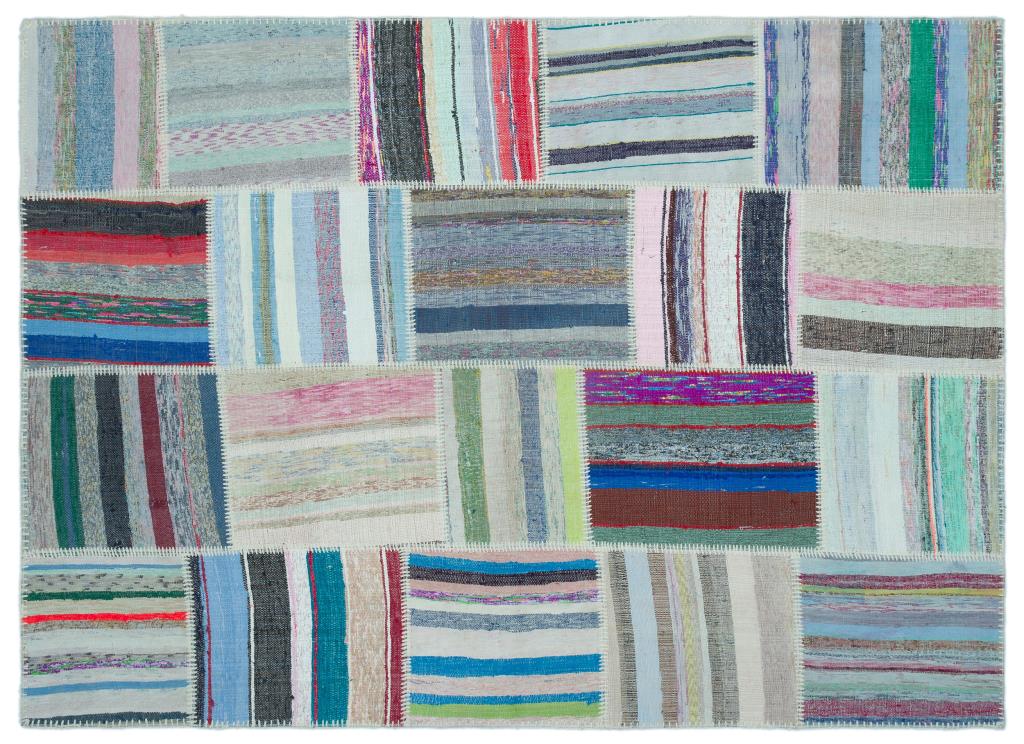 Apex Kilim Patchwork Unique Striped 25242 159 x 220 cm