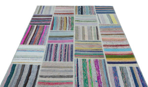 Apex Kilim Patchwork Unique Striped 25255 160 x 222 cm