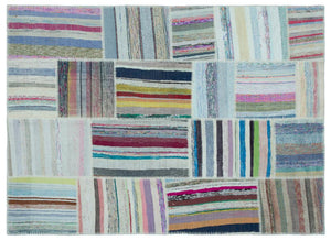 Apex Kilim Patchwork Unique Striped 25261 160 x 220 cm