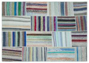 Apex Kilim Patchwork Unique Striped 25320 157 x 220 cm
