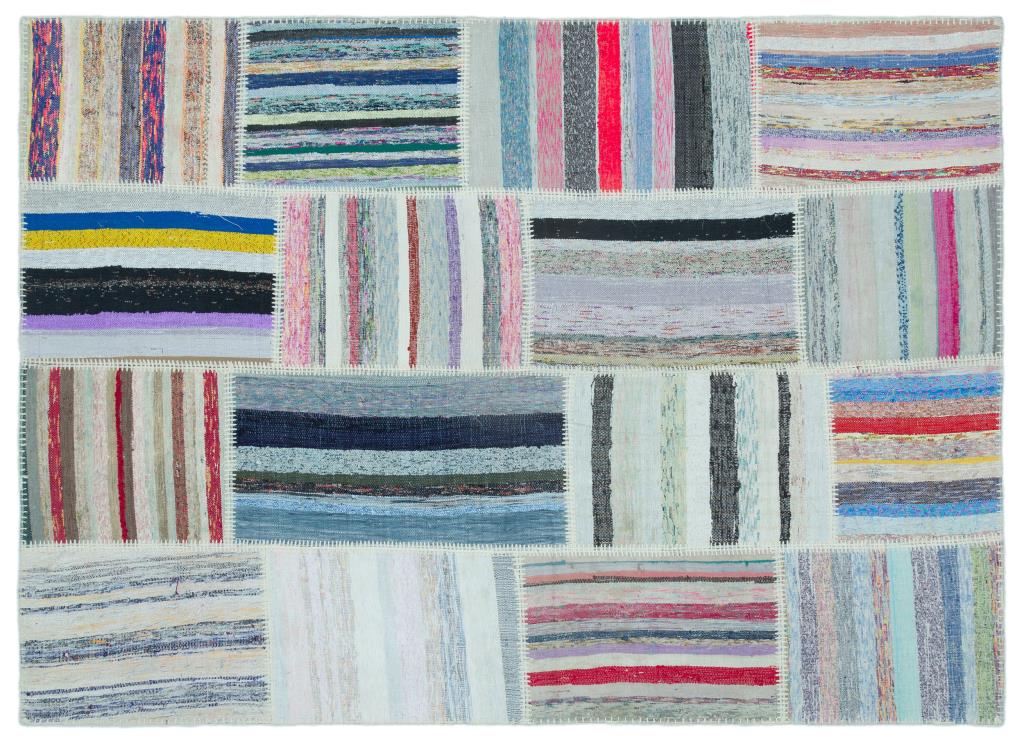 Apex Kilim Patchwork Unique Striped 25342 159 x 220 cm