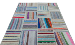 Apex Kilim Patchwork Unique Striped 25404 160 x 222 cm