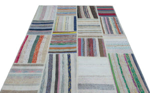 Apex Kilim Patchwork Unique Striped 25432 160 x 230 cm
