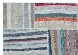 Apex Kilim Patchwork Unique Striped 25432 160 x 230 cm