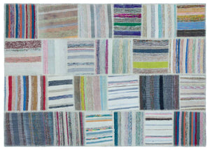 Apex Kilim Patchwork Unique Striped 25433 160 x 226 cm