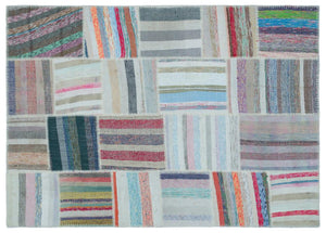 Apex Kilim Patchwork Unique Striped 25447 160 x 224 cm