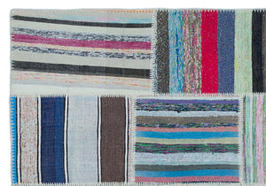 Apex Kilim Patchwork Unique Striped 25452 160 x 227 cm