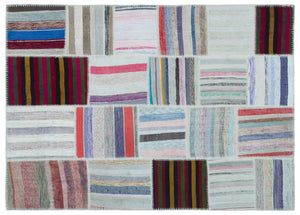 Apex Kilim Patchwork Unique Striped 25453 160 x 223 cm