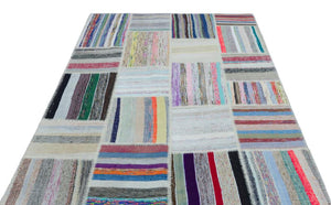 Apex Kilim Patchwork Unique Striped 25468 160 x 223 cm