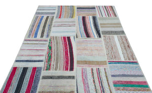 Apex Kilim Patchwork Unique Striped 25486 160 x 230 cm