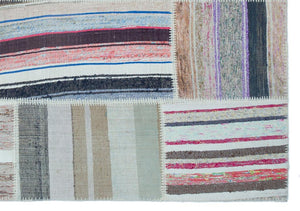 Apex Kilim Patchwork Unique Striped 25486 160 x 230 cm