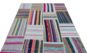 Apex Kilim Patchwork Unique Striped 25493 160 x 230 cm