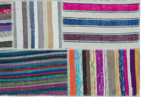 Apex Kilim Patchwork Unique Striped 25493 160 x 230 cm