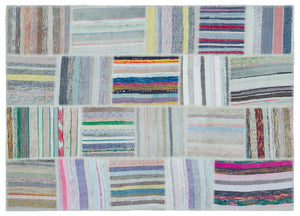 Apex Kilim Patchwork Unique Striped 25503 160 x 224 cm