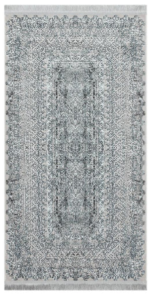 Apex Lucca 6020 White Decorative Carpet