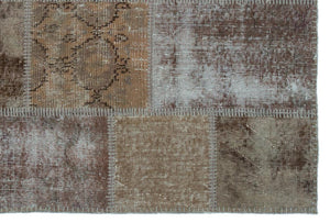 Apex Patchwork Carpet Beige 22205 120 x 180 cm