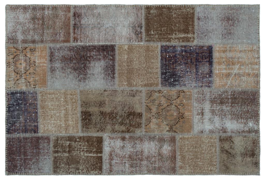 Apex Patchwork Carpet Beige 22205 120 x 180 cm