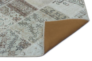 Apex Patchwork Carpet Beige 24693 80 x 150 cm